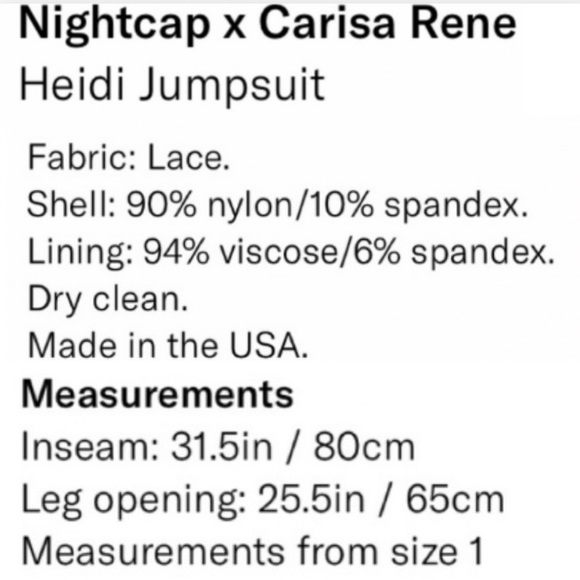 🌟Nightcap Black Lace Super Sexy Jumpsuit (S) - Picture 6 of 15